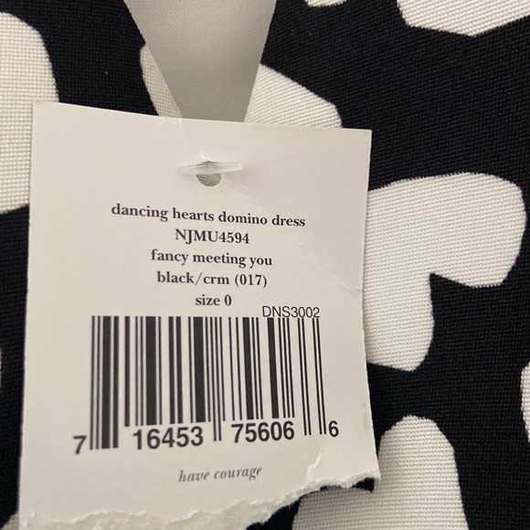 🌟 NWT Kate Spade “Dancing Hearts Domino Dress”, size 0.🌟 - Picture 4 of 16